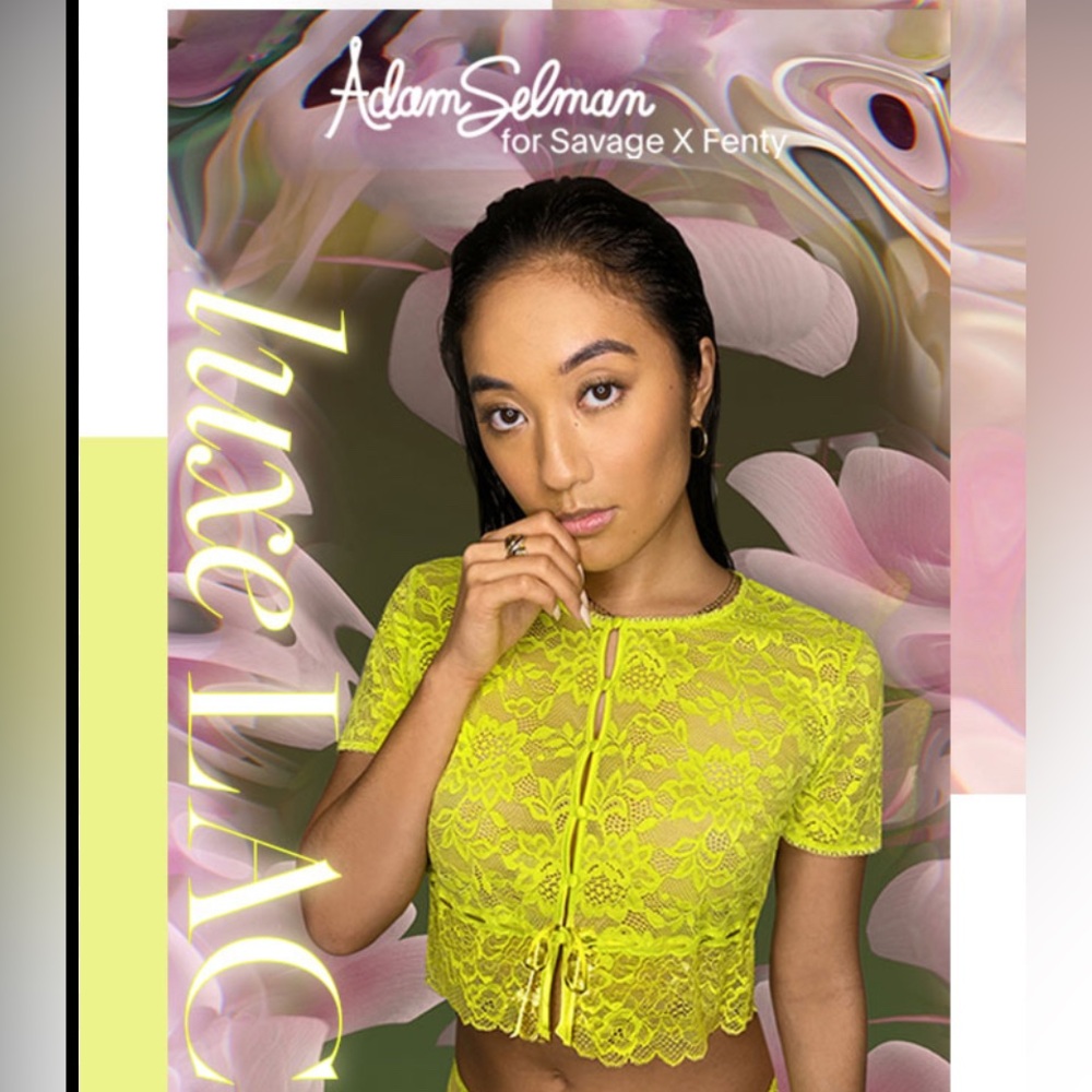 Adam Selman for Savage X Fenty Luxe Lace Top